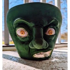 HANDMADE Monster Ceramic Pottery 7inches wide 6 inches tall